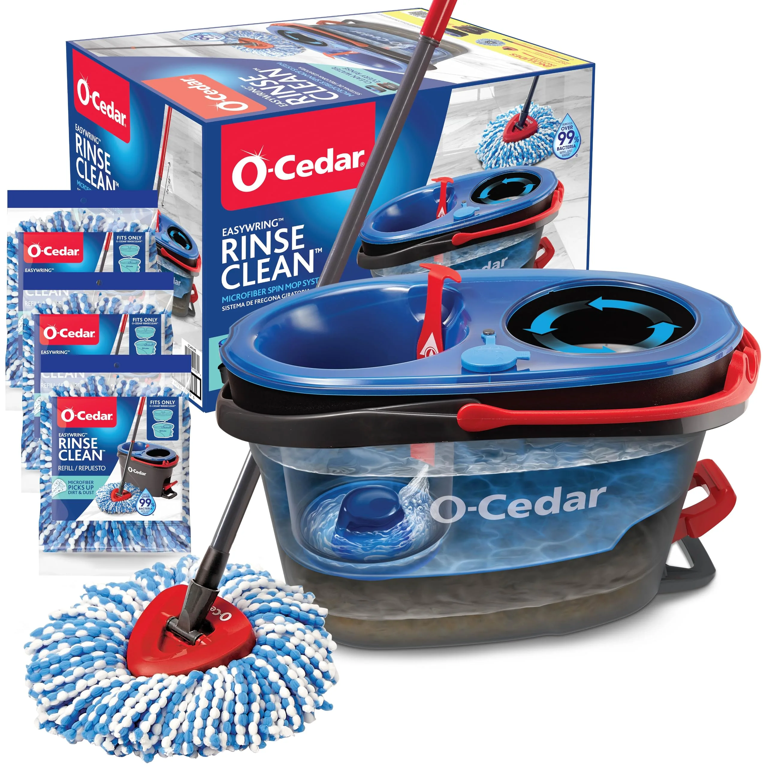 O-Cedar EasyWring RinseClean Spin Mop System image 2