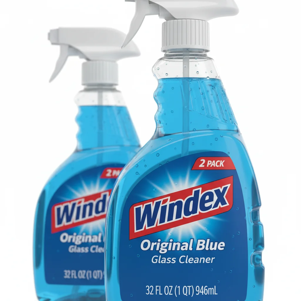 Windex Original Blue Glass Cleaner 32oz 2-Pack image 3